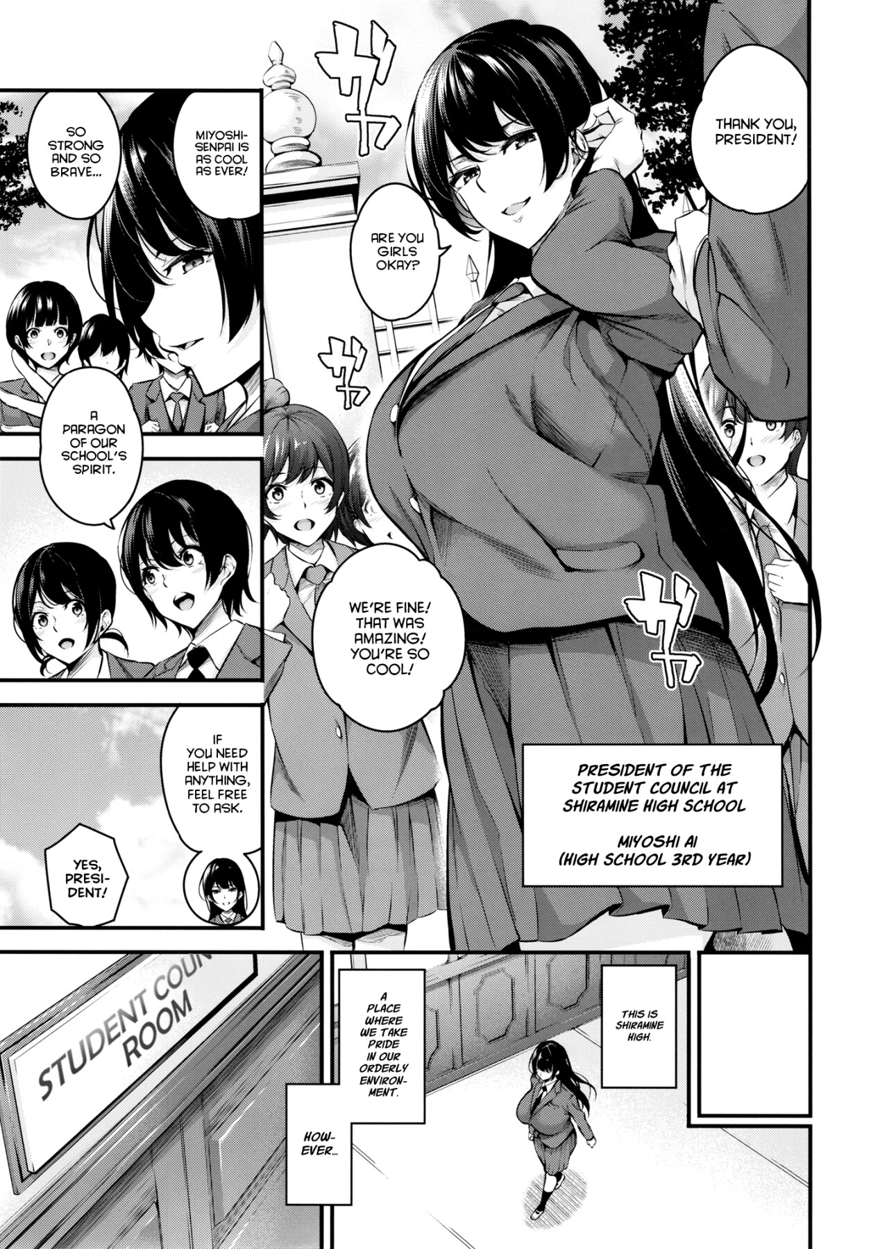 Hentai Manga Comic-Sow President of the Shiramine Academy-Read-4